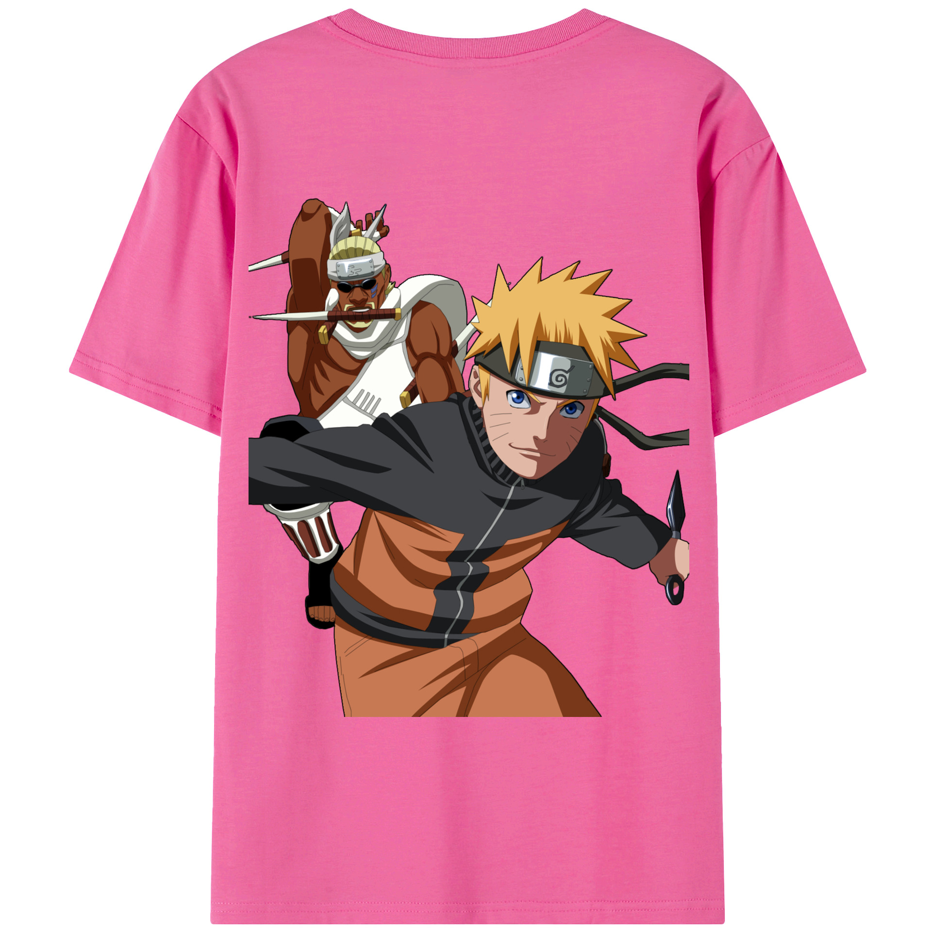 （画像用） NARUTO -ナルト- うずまき ナルト Uzumaki Naruto レディース半袖Tシャツ(バックプリント)